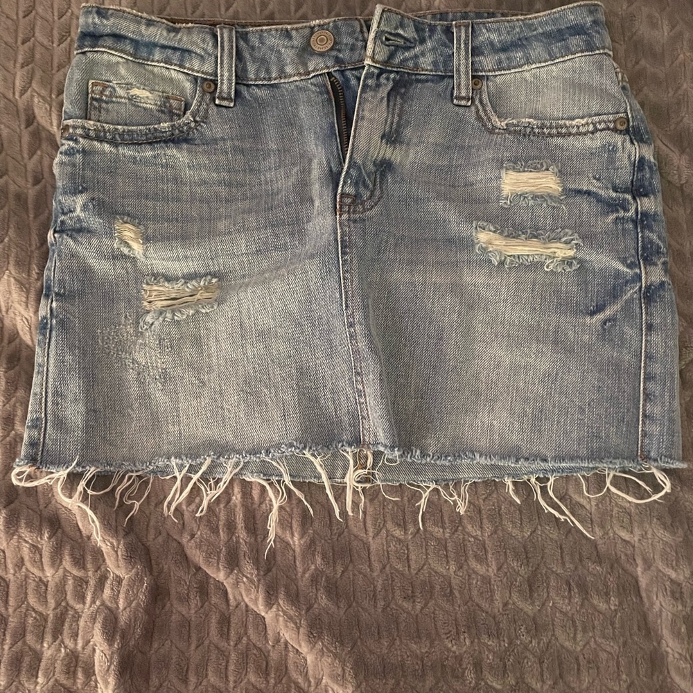aeropostal jean skirt